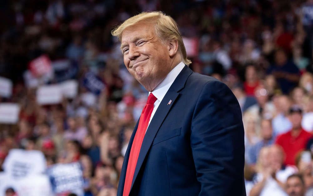 Donald Trump is happy!