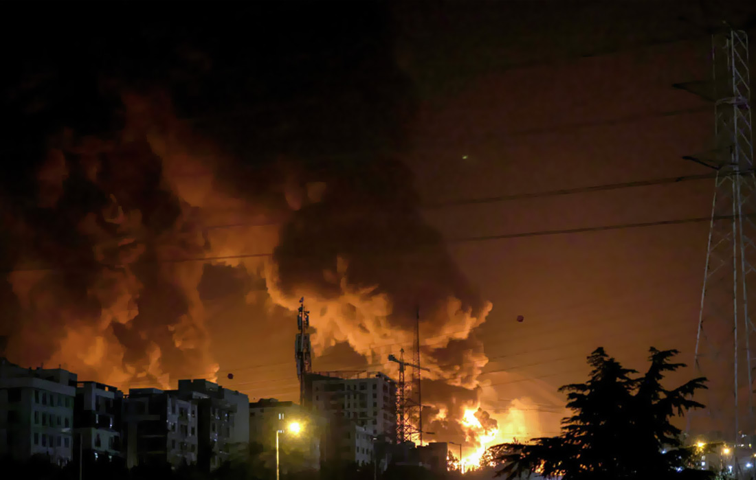 Iran hits Israel